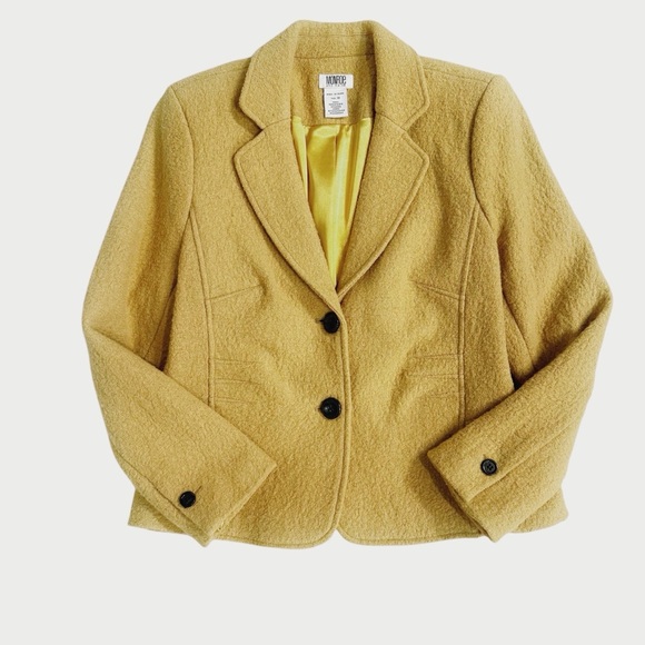 Monroe and Main Wool Blend Blazer Size 8 Runs Small Please See Measurements. - Picture 5 of 8